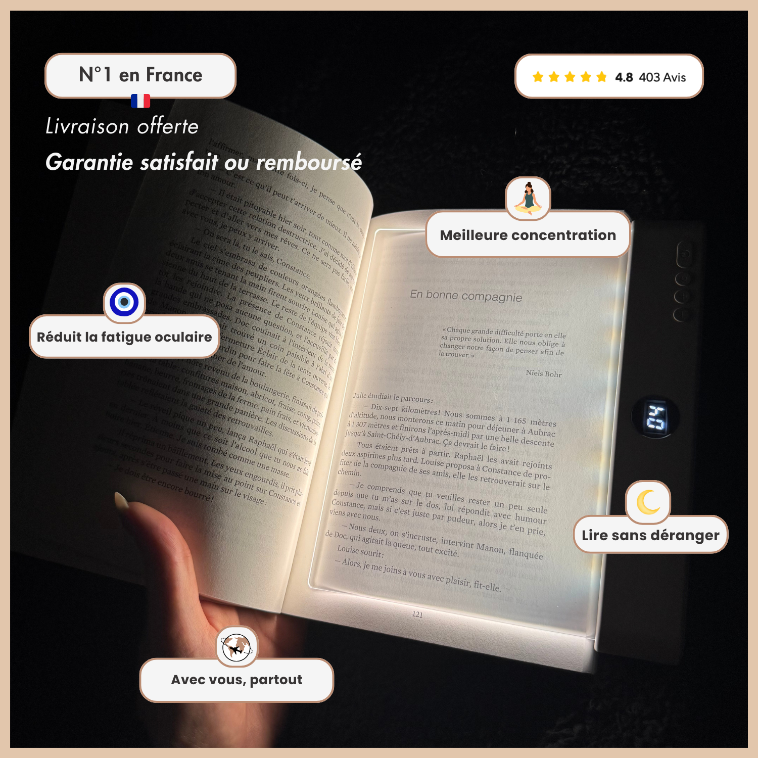 Elimune™ | Lampe de lecture douce